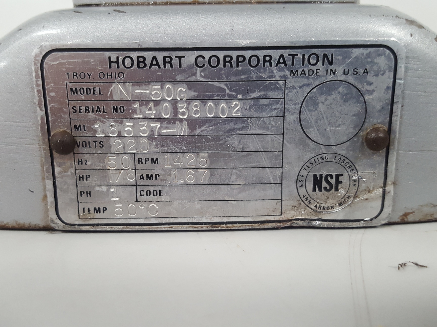 Image of Hobart N-50G Quart Commercial Countertop Mixer Lab Laboratory