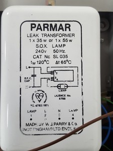 Thumbnail image of Gallenkamp Sodium Lamp 1.5A Lab