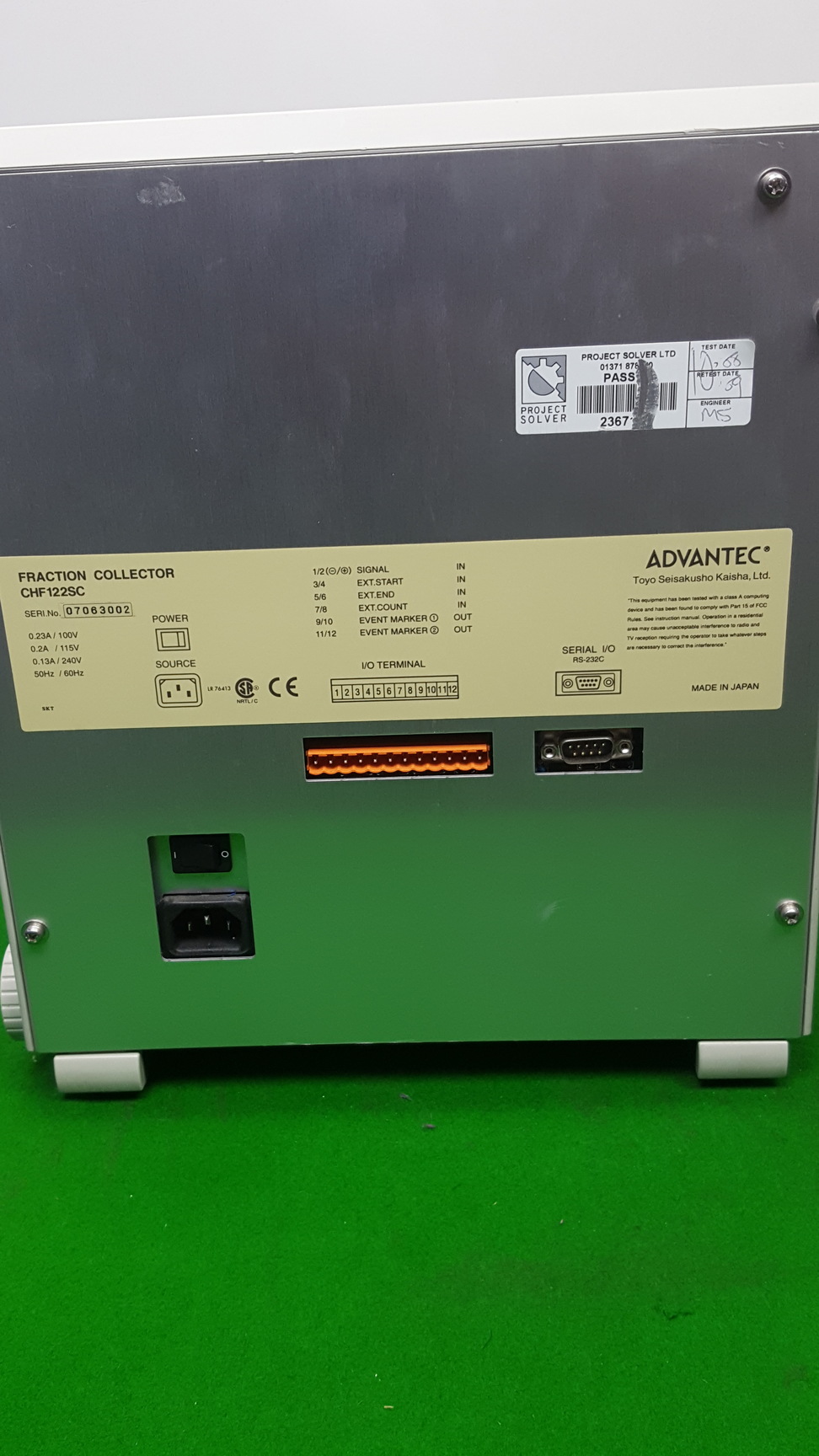 Image of Advantec CHF122SC Microcomputer Controlled Fraction Collector