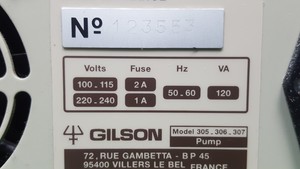 Thumbnail image of Gilson 811B and 811C HPLC Dynamic Mixer & 305,306,307 PUMP