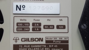 Thumbnail image of Gilson 811B and 811C HPLC Dynamic Mixer & 305,306,307 PUMP