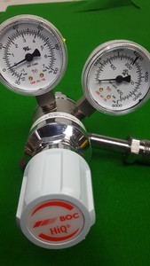Thumbnail image of Lot of 3 Pressure Gauges Norgren w/ Dominic Hunter Filter, BOC CO2, BOC HiQ, Lab