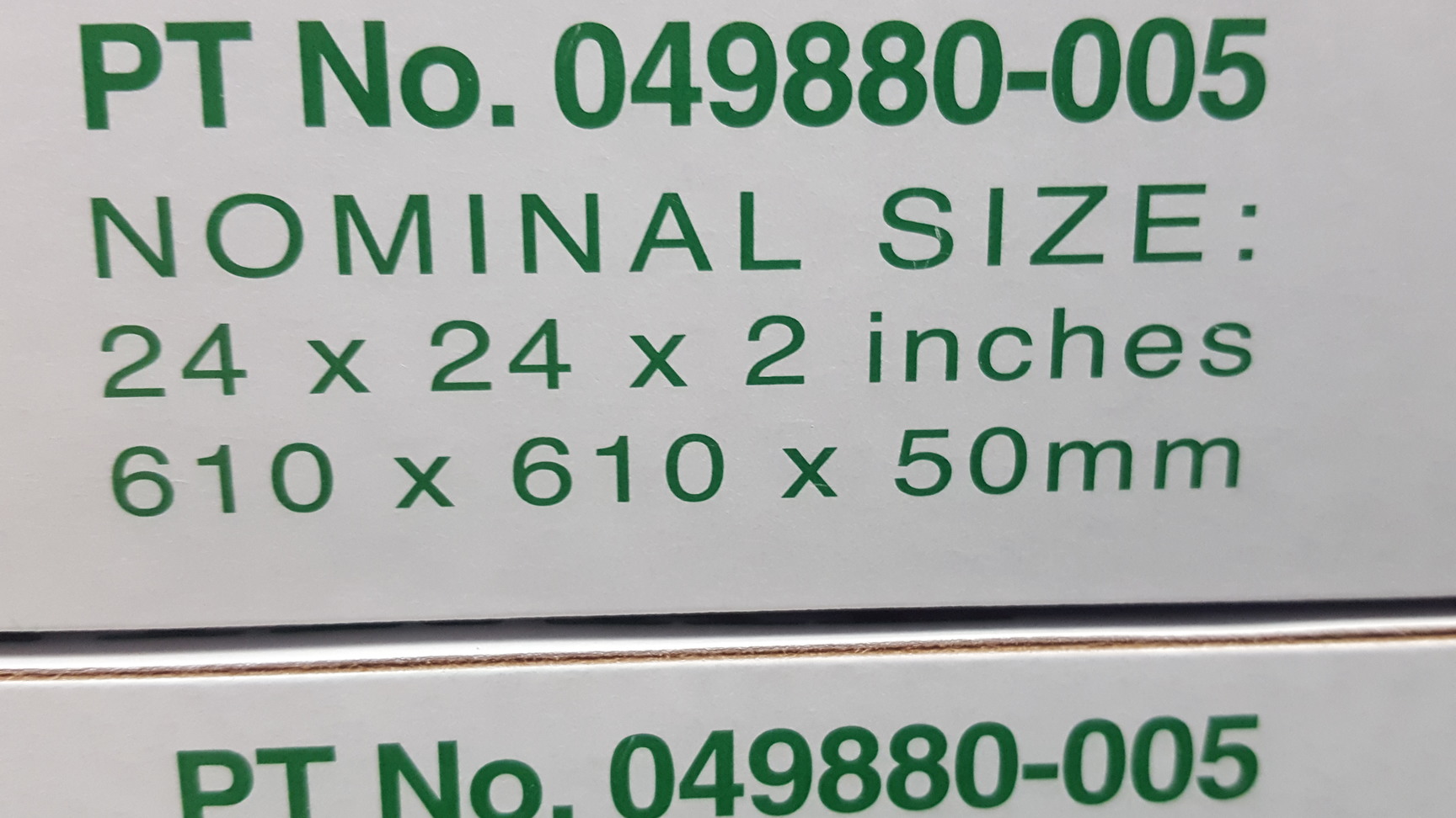 Image of Camfil PT 049880-005 EN 779 G4 24 x 24 x 2", High Capacity Pleated Panel Filter