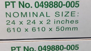 Thumbnail image of Camfil PT 049880-005 EN 779 G4 24 x 24 x 2", High Capacity Pleated Panel Filter