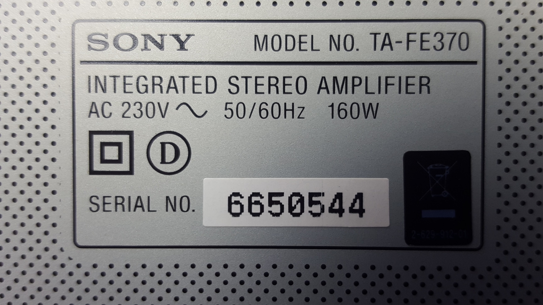 Image of Sony TA-FE370 Integrated Stereo Amplifier