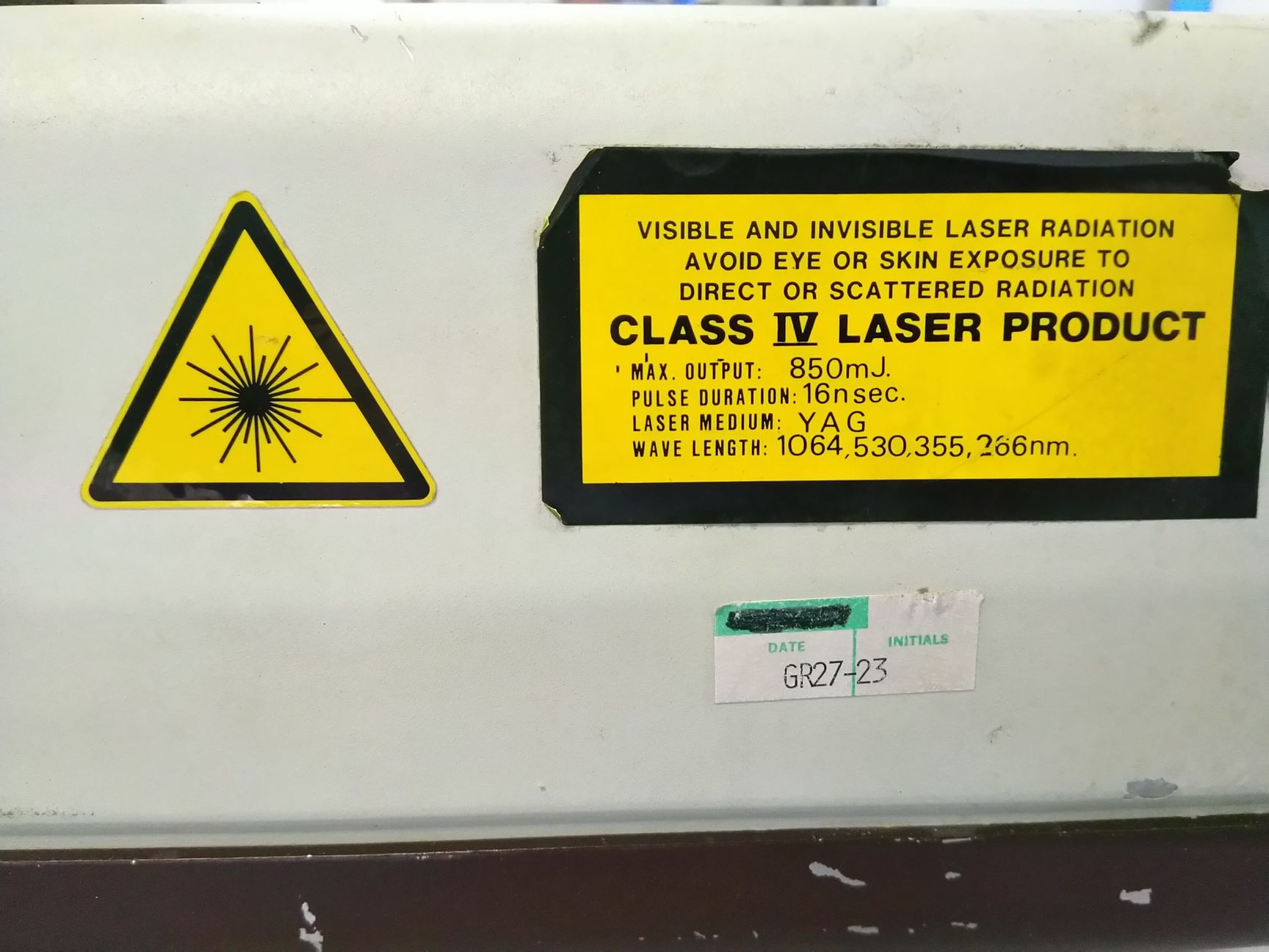 Image of Q-Switch Nd:YAG Pulsed Laser - Spectron Laser System Ltd