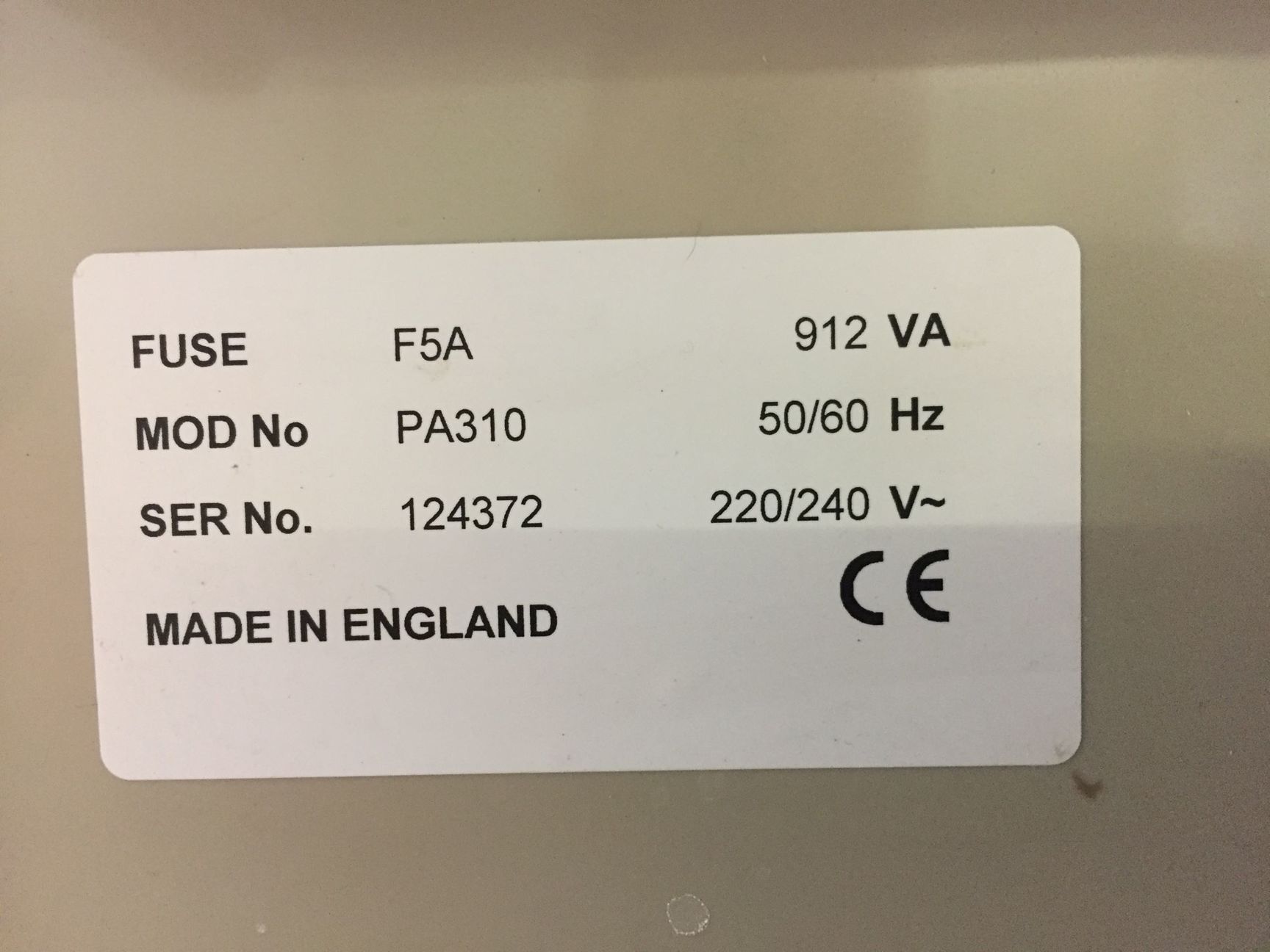 Image of Mega Electronics Bubble Etch Tank Model PA310 Spare / Repairs