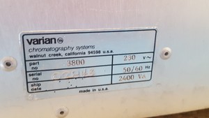 Thumbnail image of Varian 3800 Gas Chromatograph GC - Spares Repair