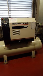 Thumbnail image of Ingersoll-Rand SSR Compressor + Tank + DA-8-Special & Domnick Hunter DME020