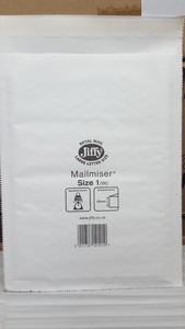 Thumbnail image of Jiffy Mailmiser (Size 1-White) Protective Envelopes Bubble-lined