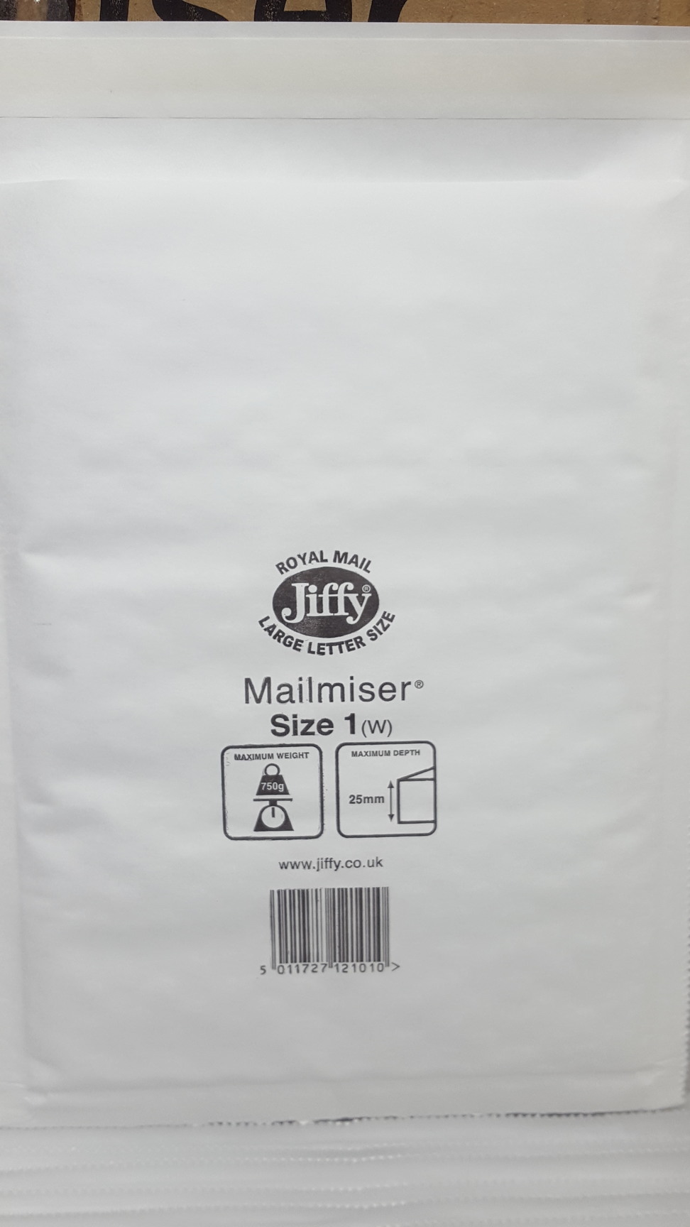 Image of Jiffy Mailmiser (Size 1-White) Protective Envelopes Bubble-lined