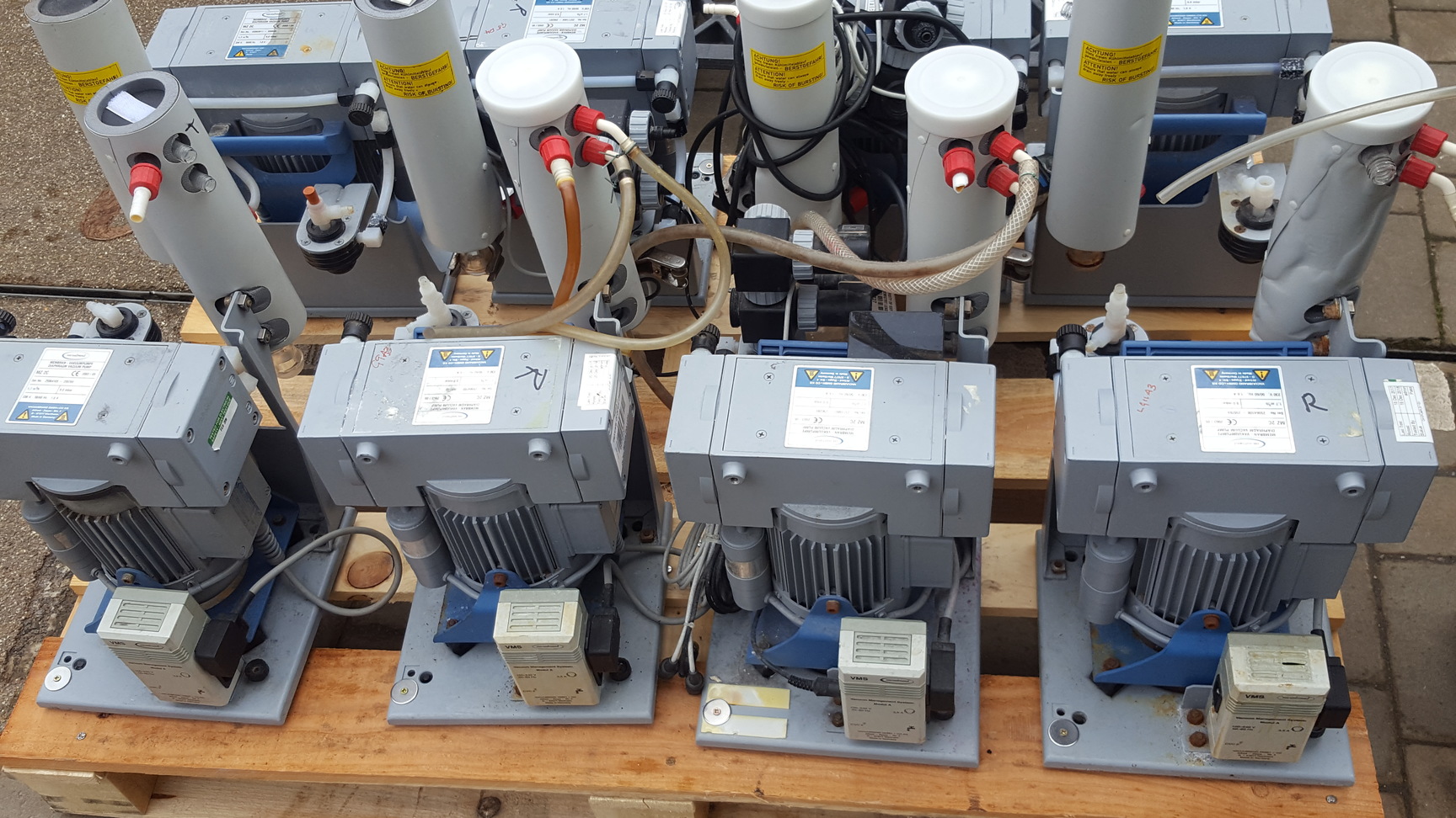 Image of 35x Vacuubrand MZ 2C & 2 AK Diaphragm Vacuum Pump CVC 2 Controller