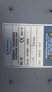 Thumbnail image of 35x Vacuubrand MZ 2C & 2 AK Diaphragm Vacuum Pump CVC 2 Controller