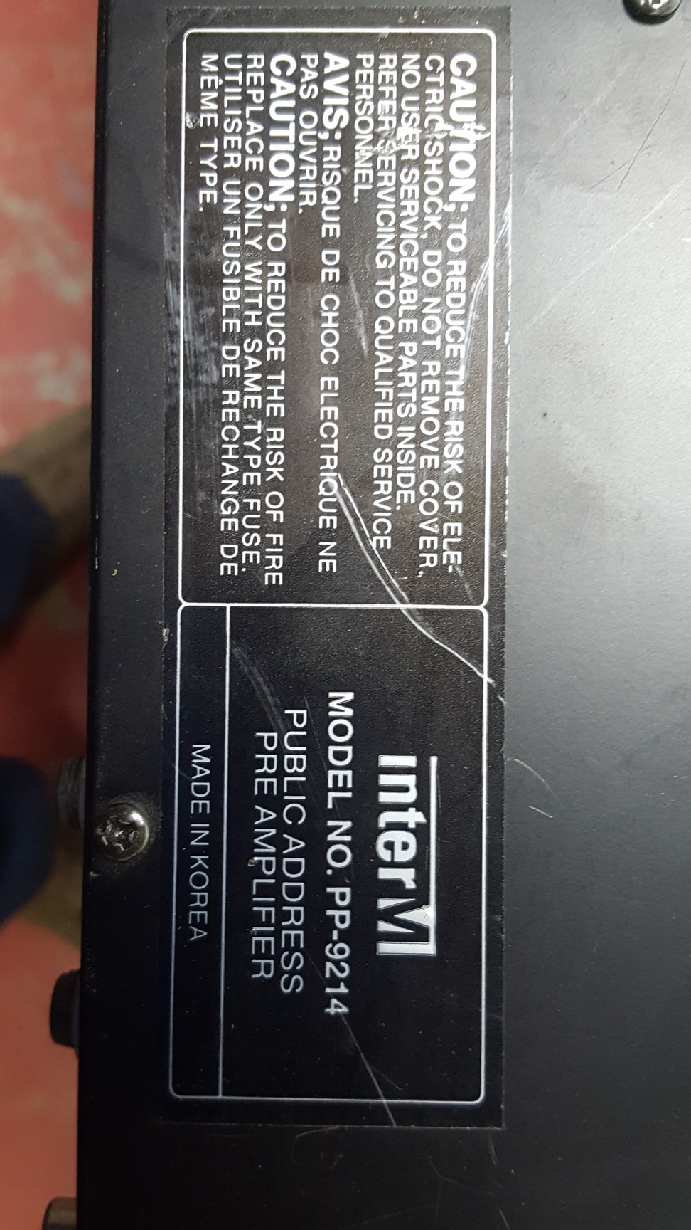 Image of Inter-M PP9214 Pre Amplifier