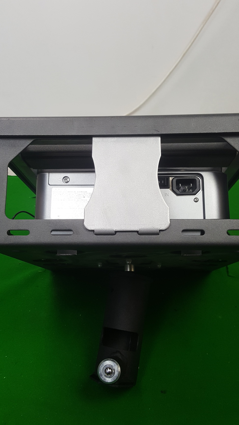 Image of Hitachi Ed-X12 Projector + Remote, Locked in Security Cage