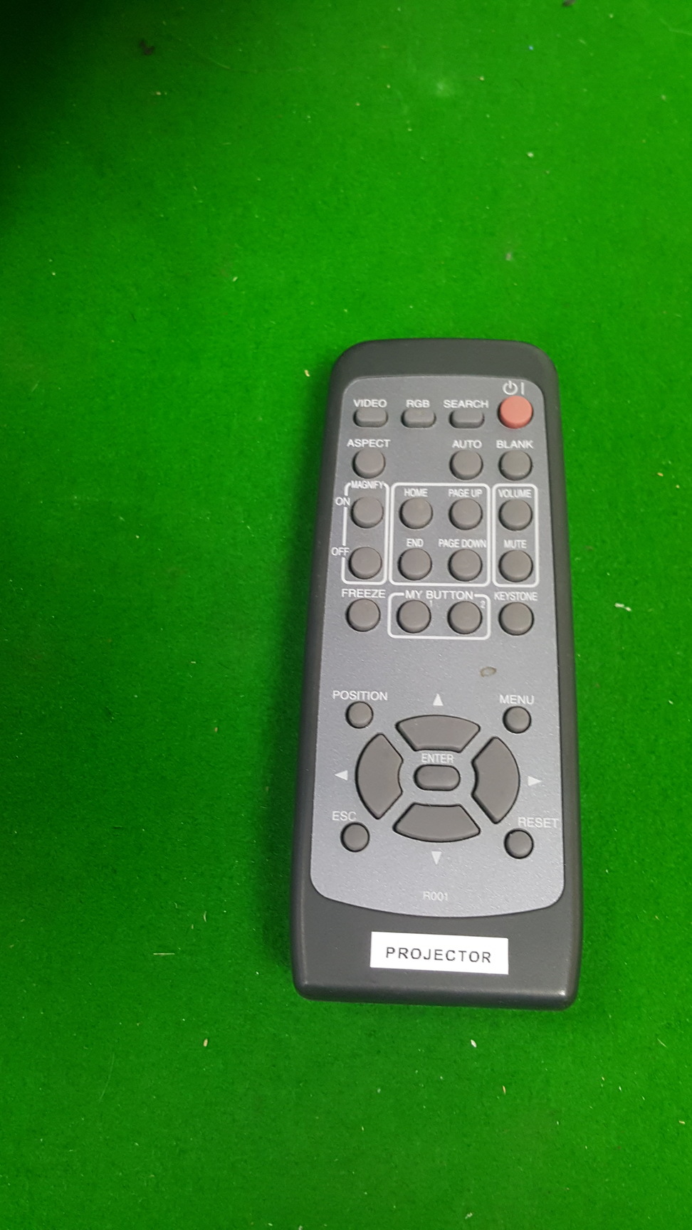 Image of Hitachi Ed-X12 Projector + Remote, Locked in Security Cage