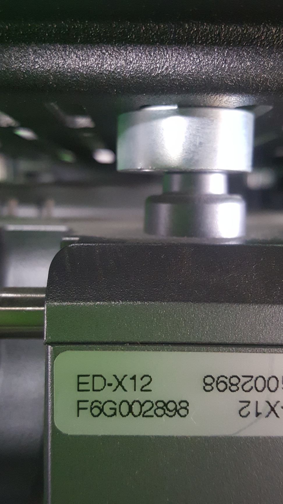 Image of Hitachi Ed-X12 Projector + Remote, Locked in Security Cage