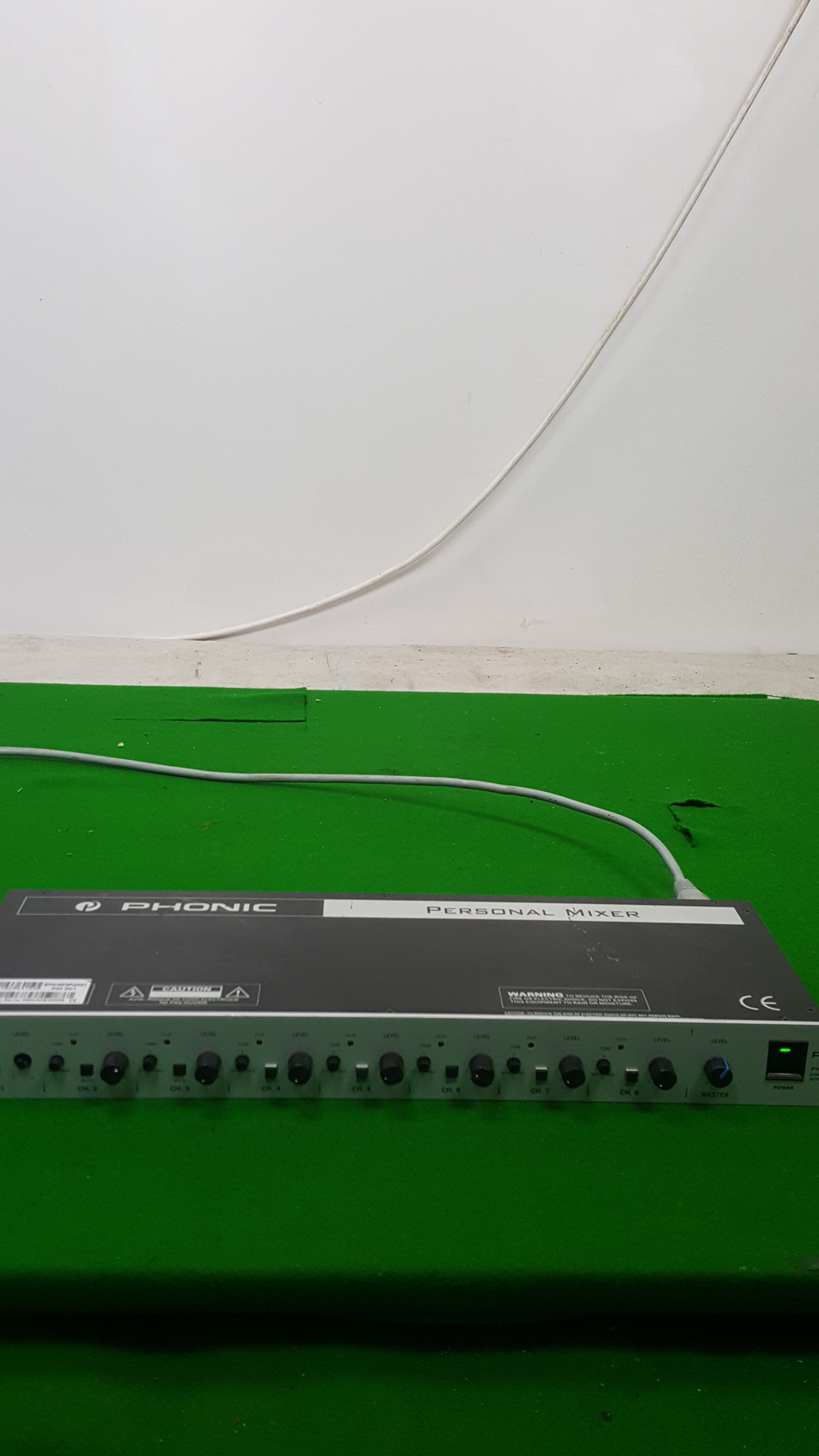 Image of Phonic PM801 Single Rack Unit 8-Channel Mixer with Tone Control