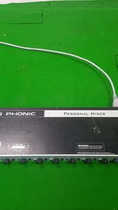 Thumbnail image of Phonic PM801 Single Rack Unit 8-Channel Mixer with Tone Control
