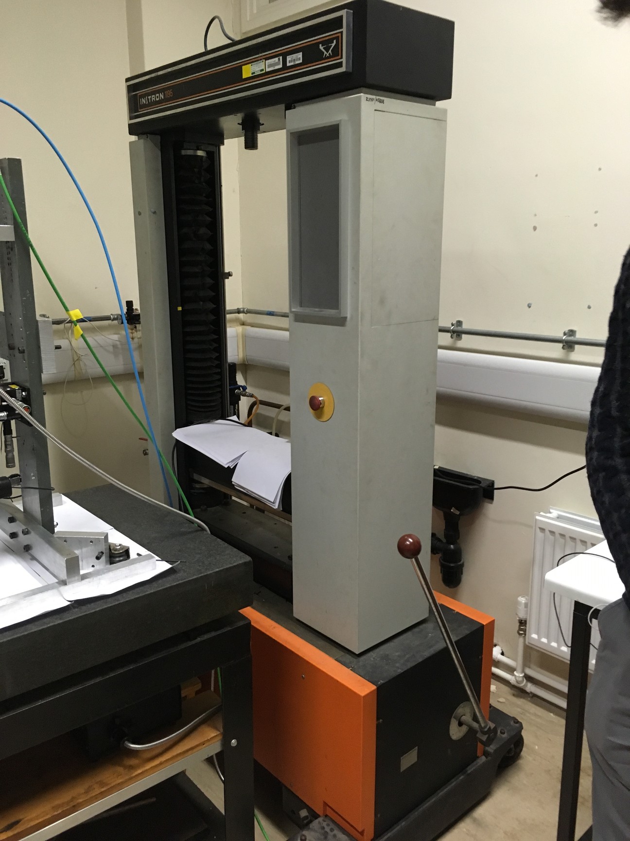 Image of Instron 1195 Press and Controller Tensile Tester