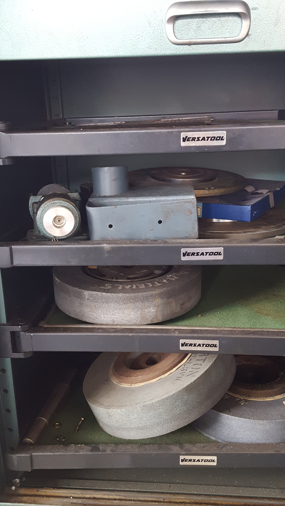 Image of Versatool - Pinder Two Door Metal Tool Cupboard Grinding Wheels Industrial Furni