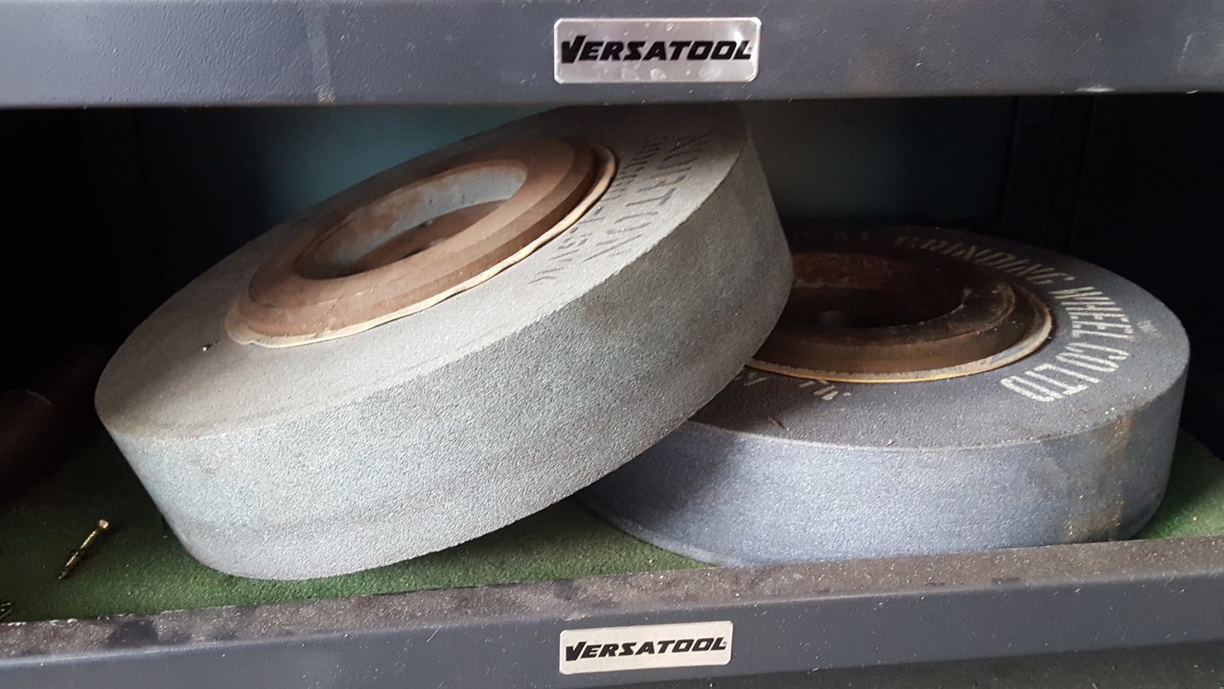 Image of Versatool - Pinder Two Door Metal Tool Cupboard Grinding Wheels Industrial Furni