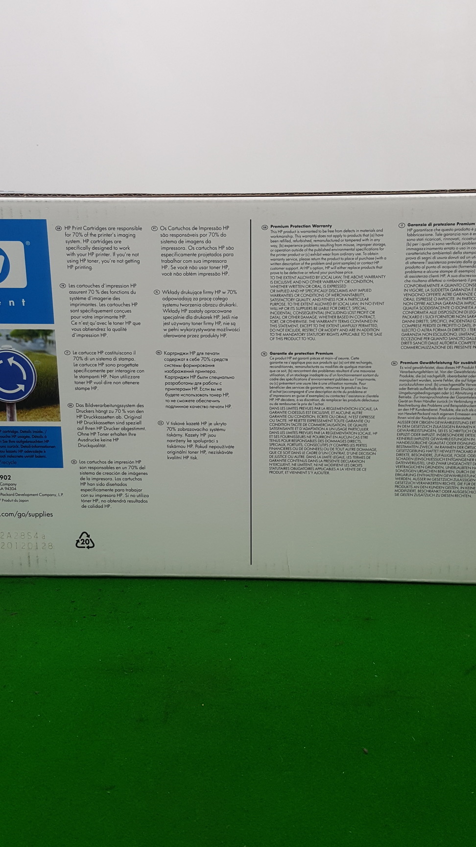 Image of HP CB402A Yellow Original LaserJet Toner Cartridge 