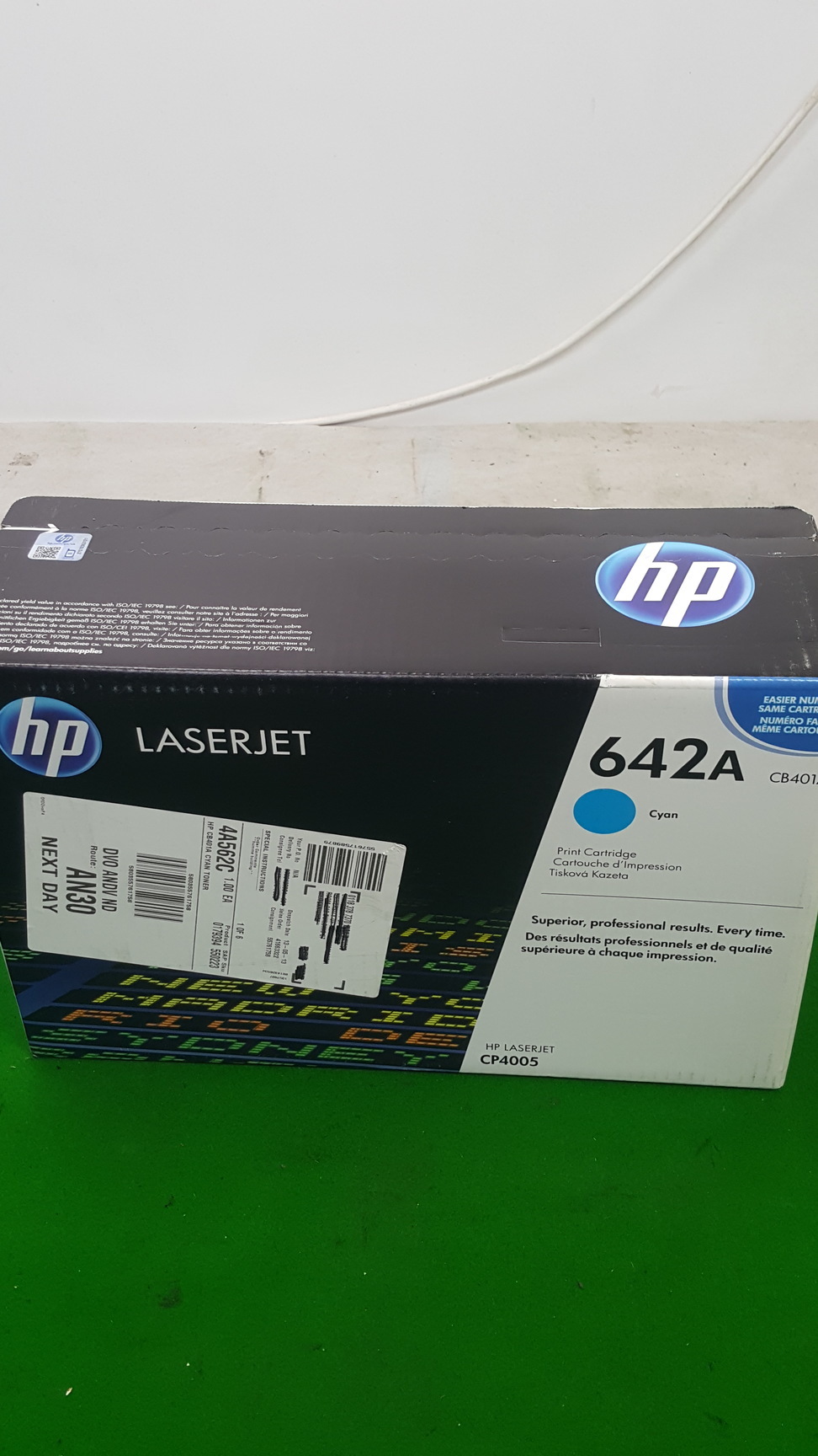 Image of HP CB401A Cyan Original LaserJet Toner Cartridge 