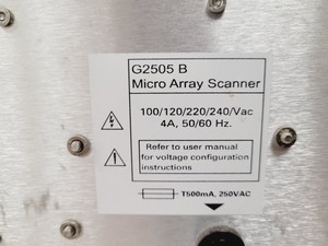 Thumbnail image of Agilent Micro Array Scanner  Model G2505B Lab Spares/Repairs