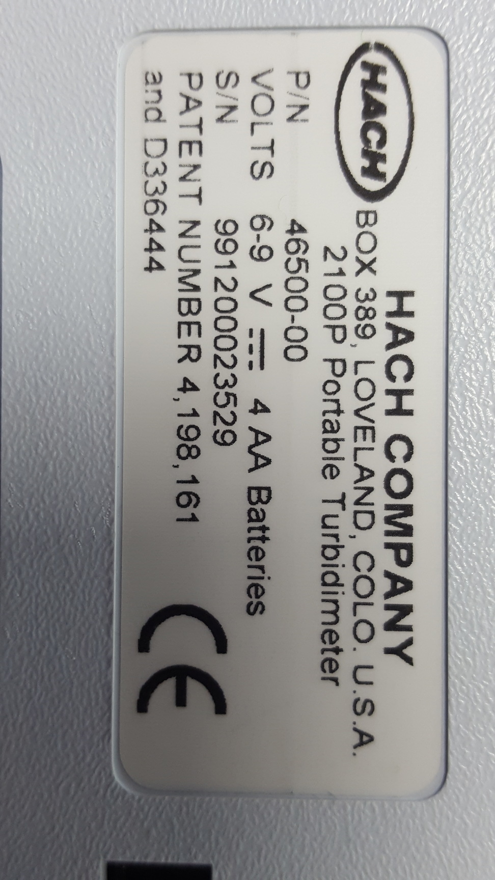 Image of Hach 2100P Portable Turbidimeter
