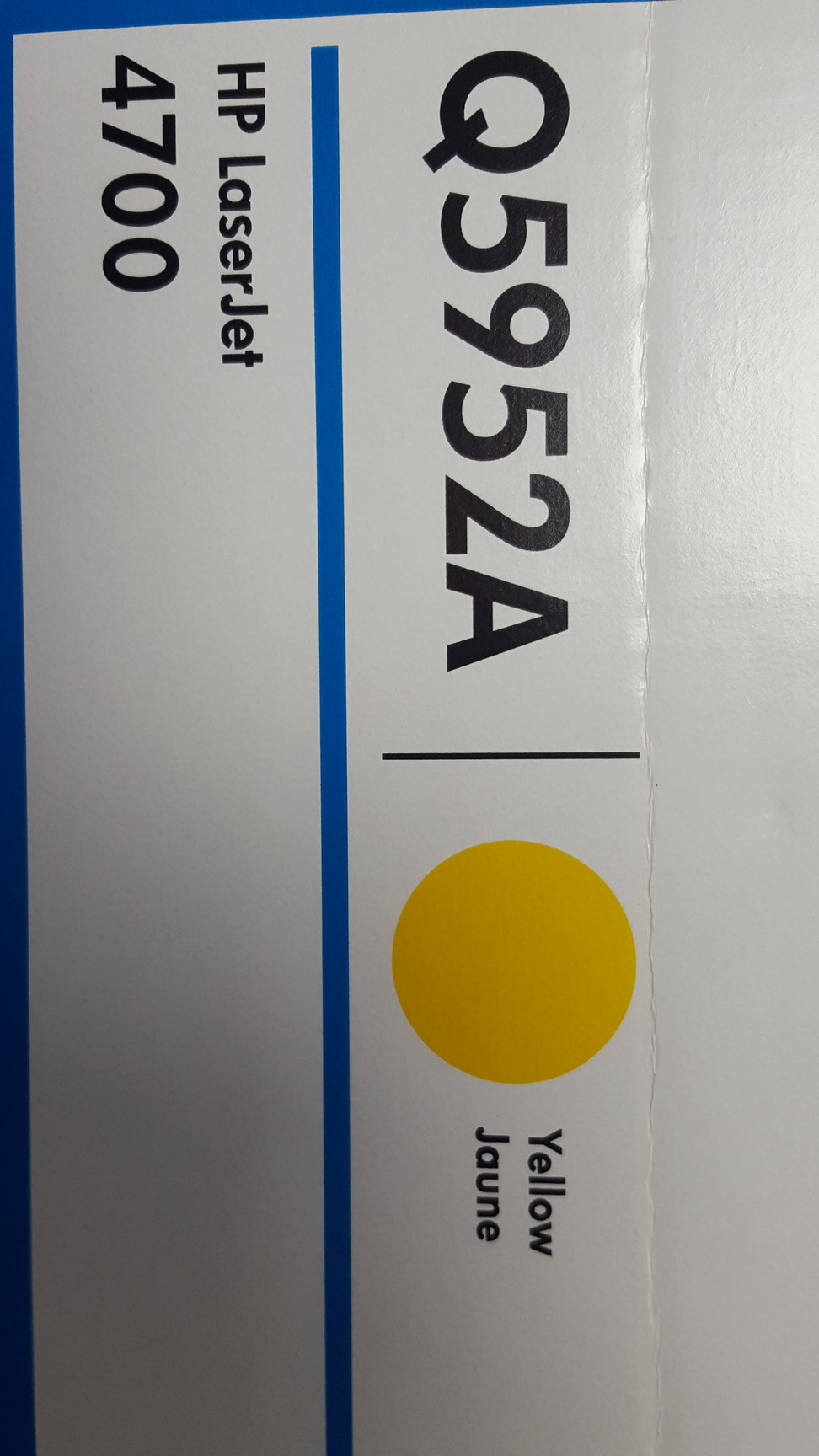 Image of HP Q5952A Yellow Original LaserJet Toner Cartridge 