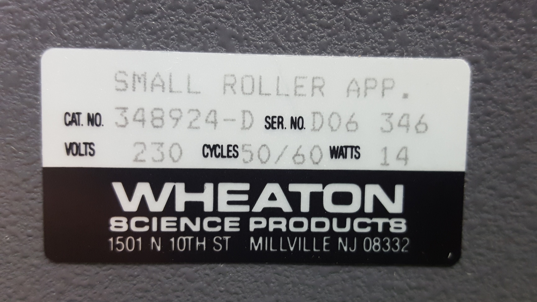 Image of Wheaton 120 Vac Benchtop Roller Small Double Culture Apparatus