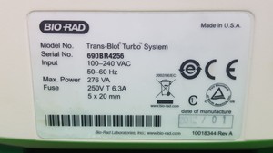 Thumbnail image of Bio-Rad Trans-Blot Turbo Transfer System 