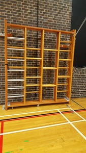 Thumbnail image of Continental Sports Wooden Wall Climbing Frame Sports PE Gymnastics Gym Ladder