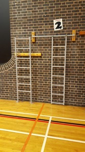 Thumbnail image of Continental Sports Wooden Wall Climbing Frame Sports PE Gymnastics Gym Ladder