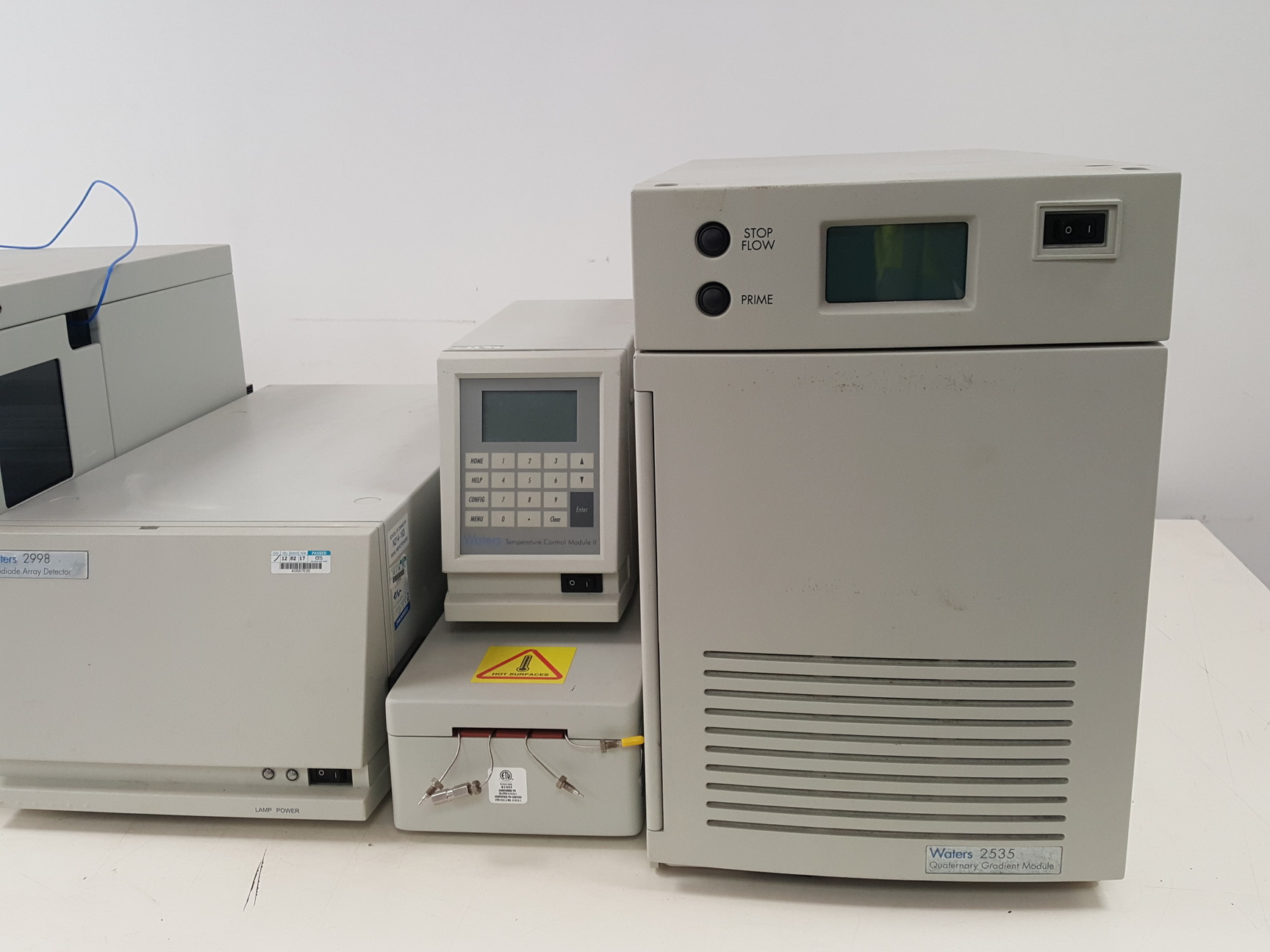 Image of Waters 2707 Autosampler, Temp Module, 2998 Photodiode Array 2535 Pump HPLC Lab