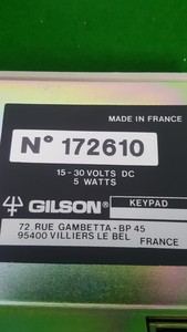 Thumbnail image of Gilson 202139 Sampler Keypad HPLC