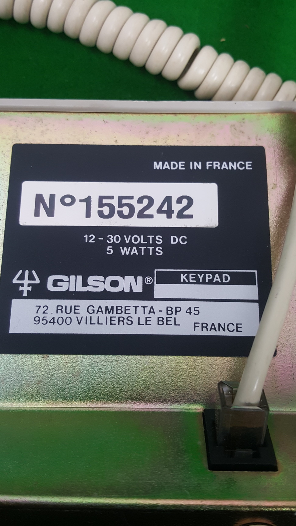 Image of Gilson 202139 Sampler Keypad HPLC Chromatography