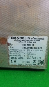 Thumbnail image of Bandelin RK103H Sonorex Super Ultrasonic Water Bath Spares / Repair