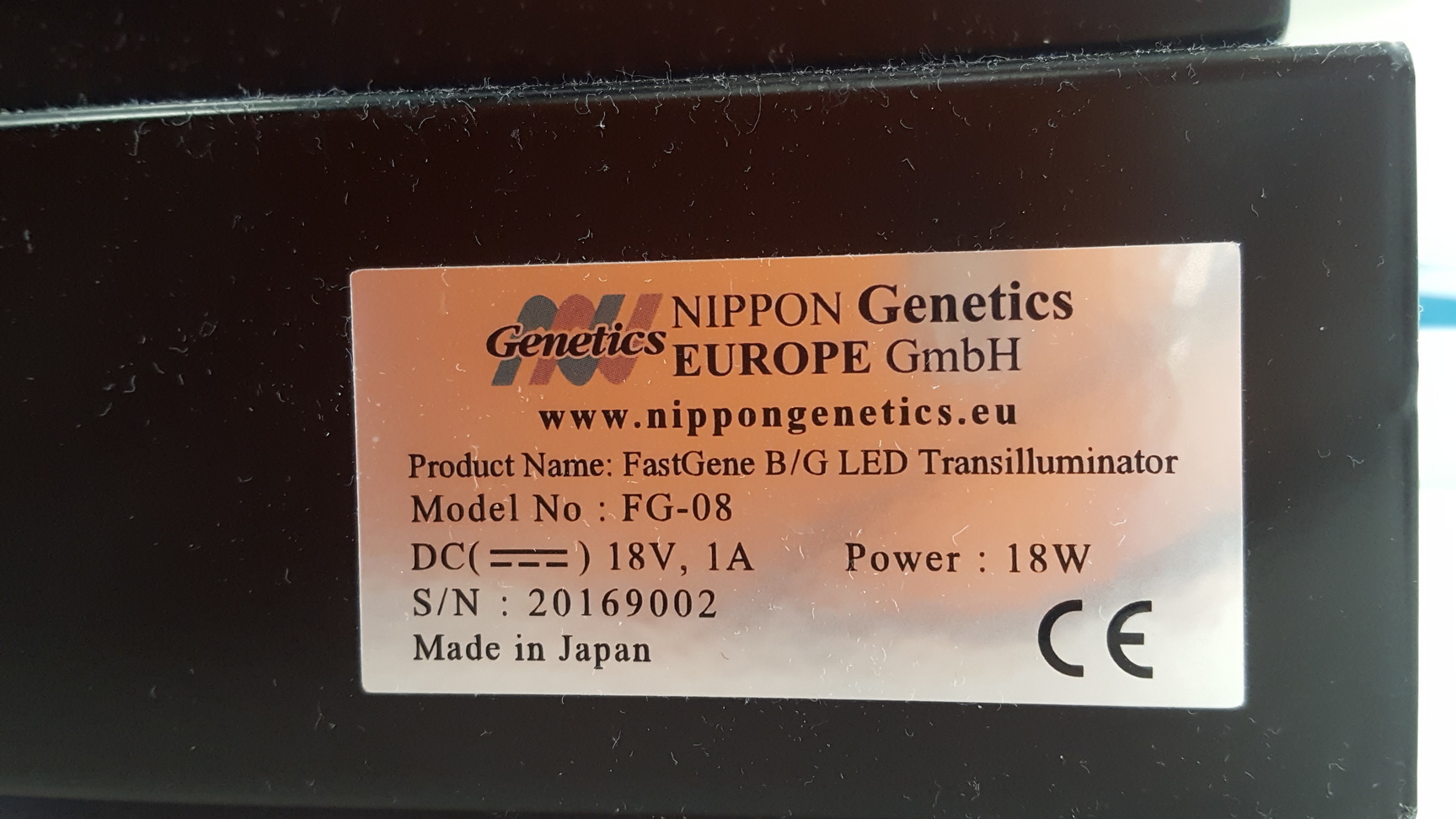Image of Nippon Fast Gene B/G LED FG-08 UV Transilluminator