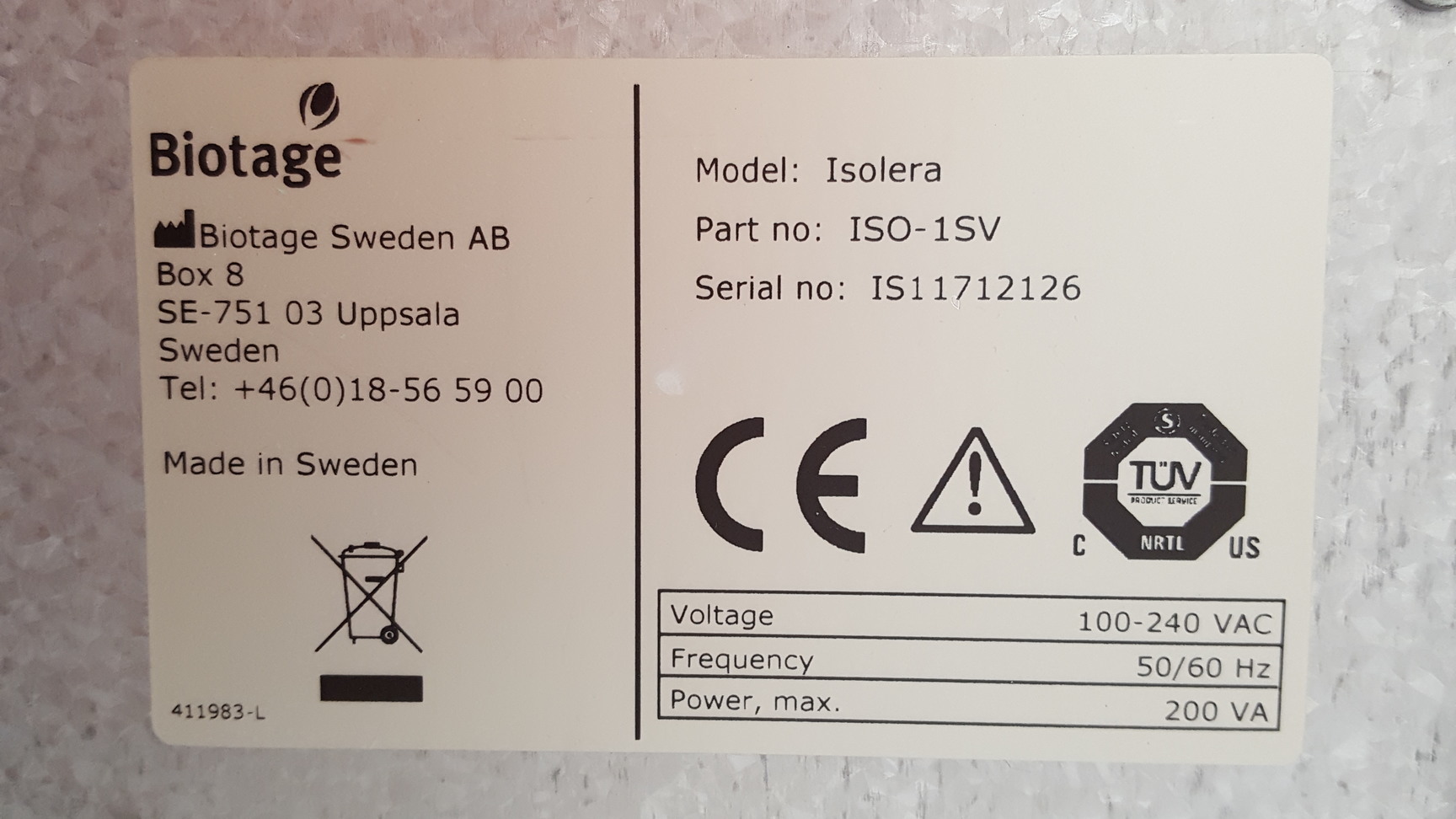 Image of Biotage Isolera One Flash Chromatography Four ACI Accelerated