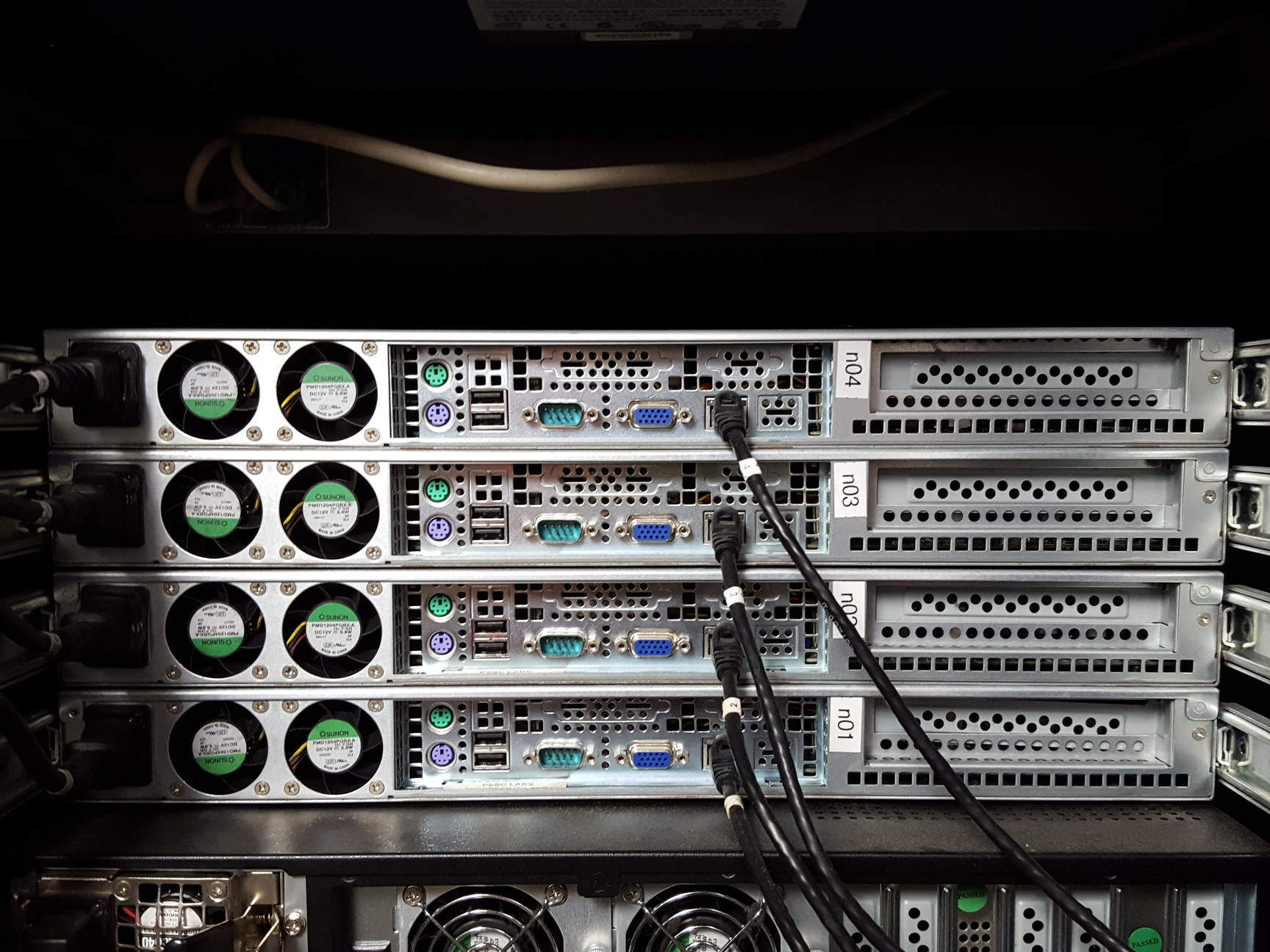 Image of PSSC Labs PSSC-PWF-DX5150-5N Server System - Netgear ProSafe, APS Smart UPS 3000