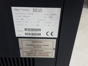 Thumbnail image of Jouan GR 422 Refrigerated Floor Centrifuge Ultracentrifuge