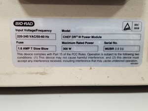Thumbnail image of Bio-Rad CHEF-DR III Power Module + Cooling Module + Variable Speed Pump