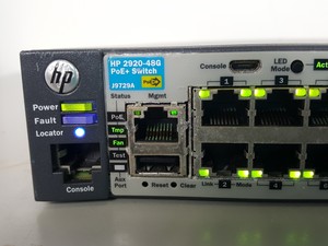 Thumbnail image of HP 2920-48G-POE+ Rackmount Switch Spares or Repairs 