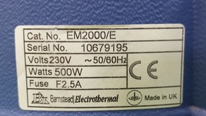 Thumbnail image of Barnstead Electrothermal EM2000/E Heating Mantle 2000mL 2L