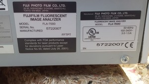 Thumbnail image of FUJIFILM FLA-7000 Fluorescent Image Anayzer 