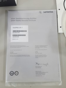 Thumbnail image of Sartorius H20PRO-VF-T Arium Pro VF Ultrapure Water Purifier Lab