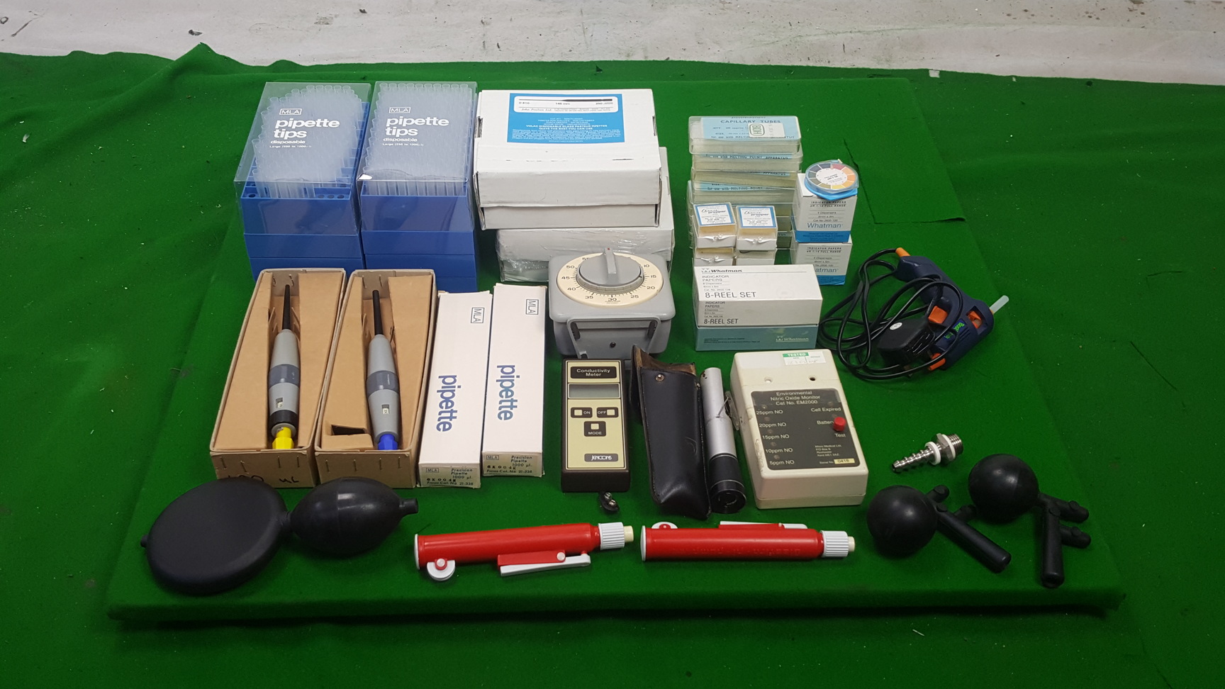 Image of Lab Job Lot MLA Pippete & Pippete Tips Nitric Oxide Monitor, Conductivity Mete