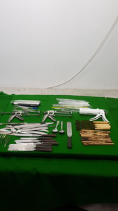 Thumbnail image of Job Lot Teaching Chemistry Equipment Glassware Spatulas Spoons Tongs 